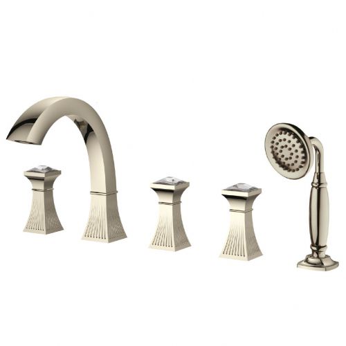 bath filler mixer<br>(polished nickel)