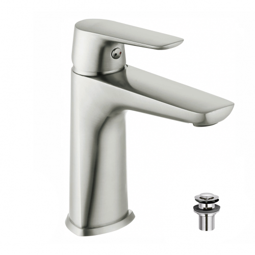 basin mixer w/ push pop-up