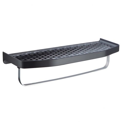 towel rack w/ bar<br>(black)